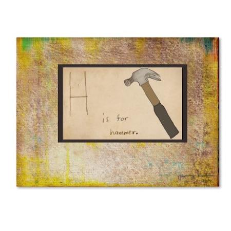 Tammy Kushnir 'H Is For Hammer' Canvas Art,35x47